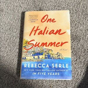 One Italian Summer by Rebecca Serle - Yellow & Blue HardCover